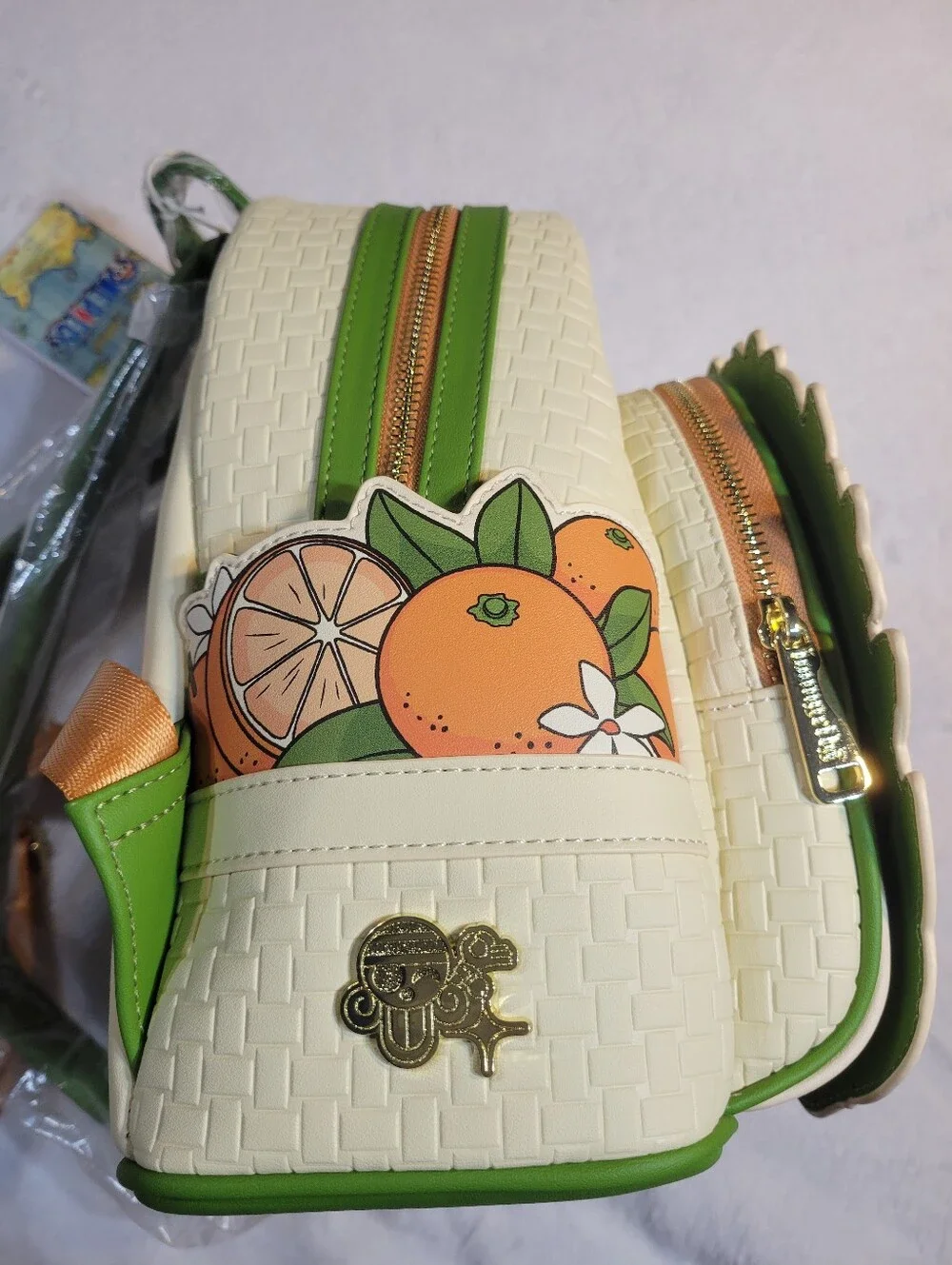 One Piece Loungefly Mini Backpack And Wallet Set Nami Tangerine NWT